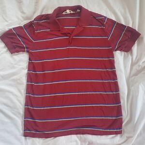 911 Collection Vintage 1980's Striped Polo Golf Shirt, Size L 100% Acrylic EUC